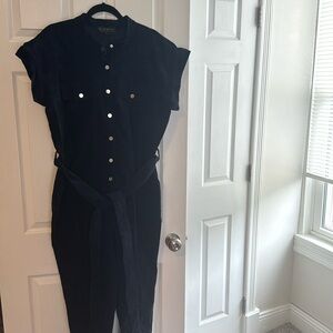 Navy corduroy one piece from eloquii